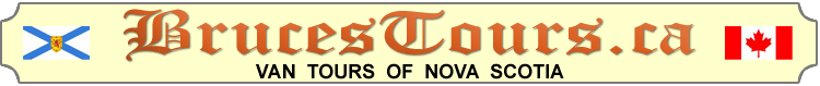 BrucesTours.ca - offering guided taxi van tours of Nova Scotia by van.